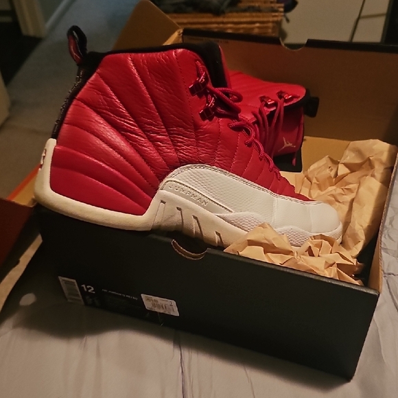 Jordan Red and White Athletic Sneakers - Picture 5 of 6